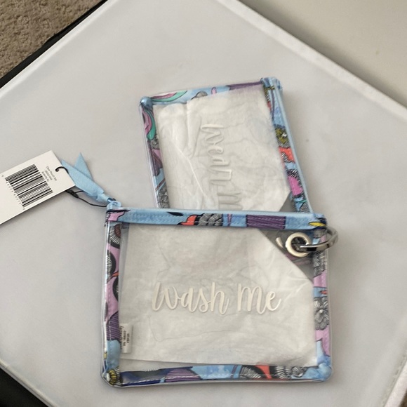Vera Bradley Accessories Vera Bradley Clear Pouches Set Of 2 Poshmark